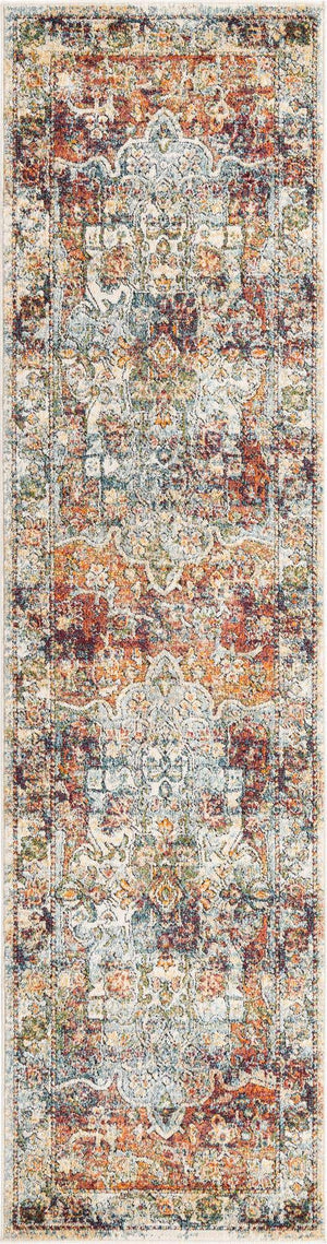 Ivory 2' 7 x 10' Isabella Runner Area Rug Polypropylene & Polyester Traditional Elegant Carpet for Living Rooms, Dining, Office, Dorms for Sale at Rug Engine