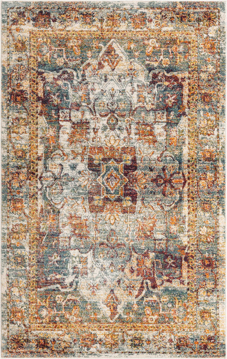 Ivory 1' 4 x 1' 4 Isabella Sample Area Rug Polypropylene & Polyester Traditional Elegant Carpet for Living Rooms, Dining, Office, Dorms for Sale at Rug Engine