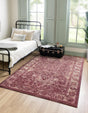 Purple 1' 4 x 1' 4 Isabella Sample Area Rug Polypropylene & Polyester Traditional Elegant Carpet for Living Rooms, Dining, Office, Dorms for Sale at Rug Engine