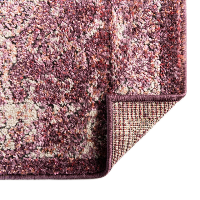 Purple 7' 10 x 7' 10 Isabella Octagon Area Rug Polypropylene & Polyester Traditional Elegant Carpet for Living Rooms, Dining, Office, Dorms for Sale at Rug Engine
