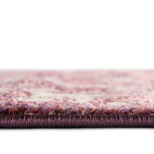 Purple 2' 7 x 16' 5 Isabella Runner Area Rug Polypropylene & Polyester Traditional Elegant Carpet for Living Rooms, Dining, Office, Dorms for Sale at Rug Engine