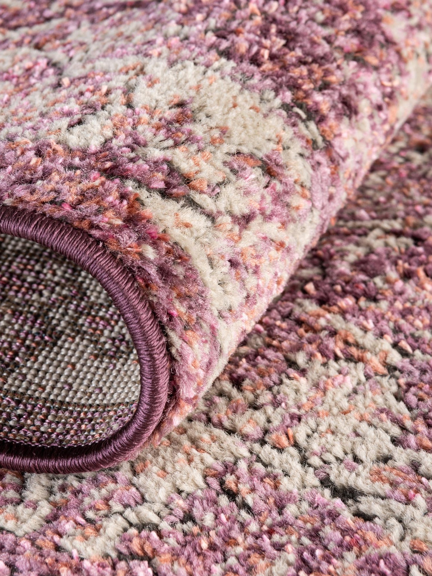 Purple 2' 7 x 16' 5 Isabella Runner Area Rug Polypropylene & Polyester Traditional Elegant Carpet for Living Rooms, Dining, Office, Dorms for Sale at Rug Engine