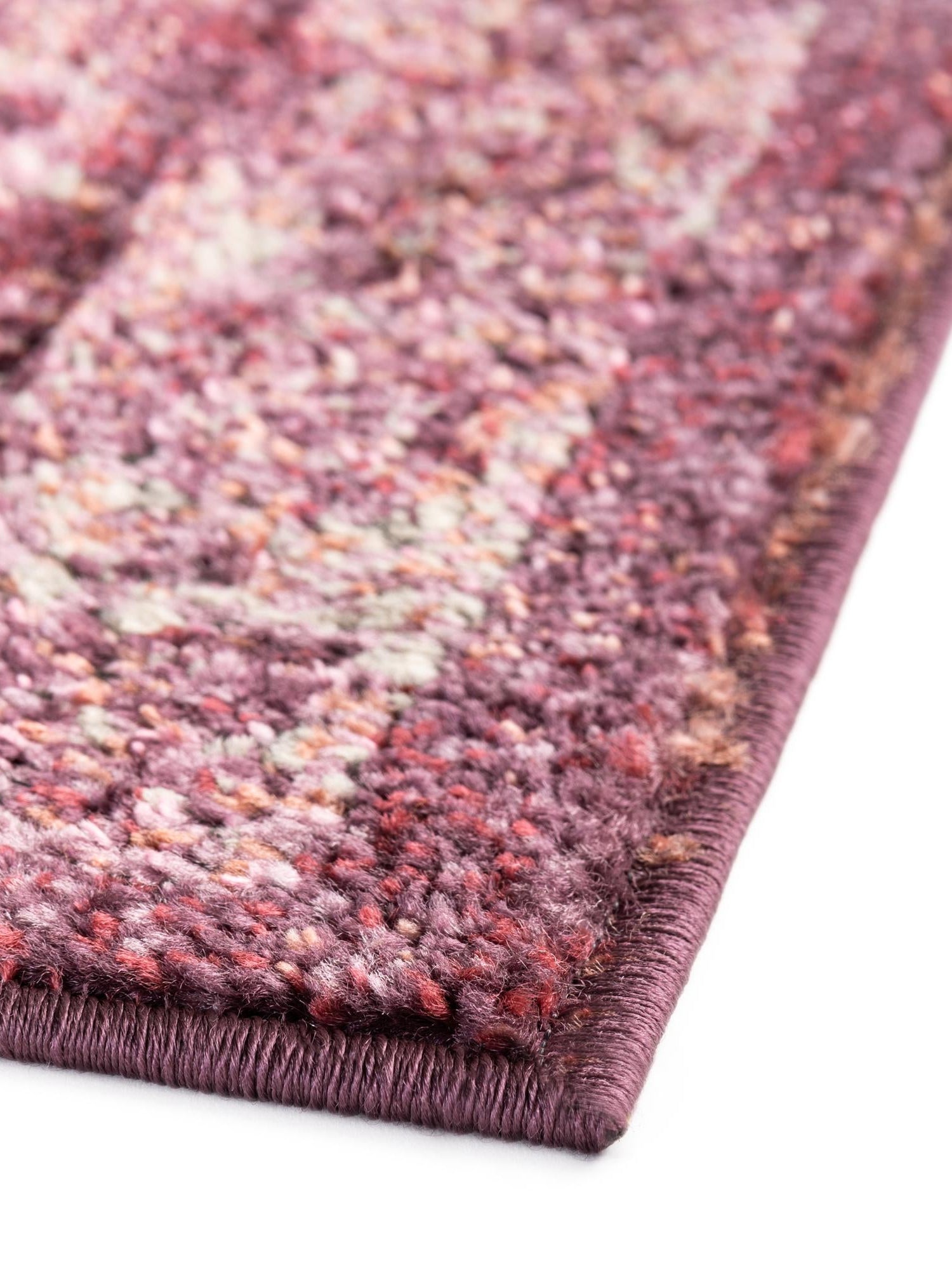 Purple 2' 7 x 16' 5 Isabella Runner Area Rug Polypropylene & Polyester Traditional Elegant Carpet for Living Rooms, Dining, Office, Dorms for Sale at Rug Engine