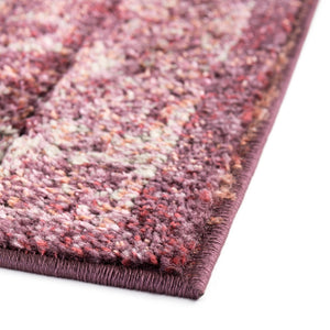 Purple 2' 7 x 16' 5 Isabella Runner Area Rug Polypropylene & Polyester Traditional Elegant Carpet for Living Rooms, Dining, Office, Dorms for Sale at Rug Engine