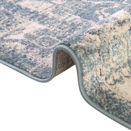 Blue 10' x 14' Isabella Rectangle Area Rug Polypropylene & Polyester Traditional Elegant Carpet for Living Rooms, Dining, Office, Dorms for Sale at Rug Engine