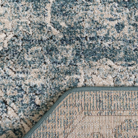 Blue 7' 10 x 7' 10 Isabella Octagon Area Rug Polypropylene & Polyester Traditional Elegant Carpet for Living Rooms, Dining, Office, Dorms for Sale at Rug Engine