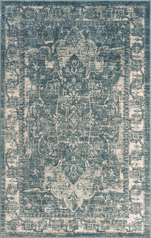 Blue 1' 4 x 1' 4 Isabella Sample Area Rug Polypropylene & Polyester Traditional Elegant Carpet for Living Rooms, Dining, Office, Dorms for Sale at Rug Engine