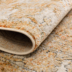 Beige 2' x 8' Isabella Runner Area Rug Polypropylene & Polyester Traditional Elegant Carpet for Living Rooms, Dining, Office, Dorms for Sale at Rug Engine