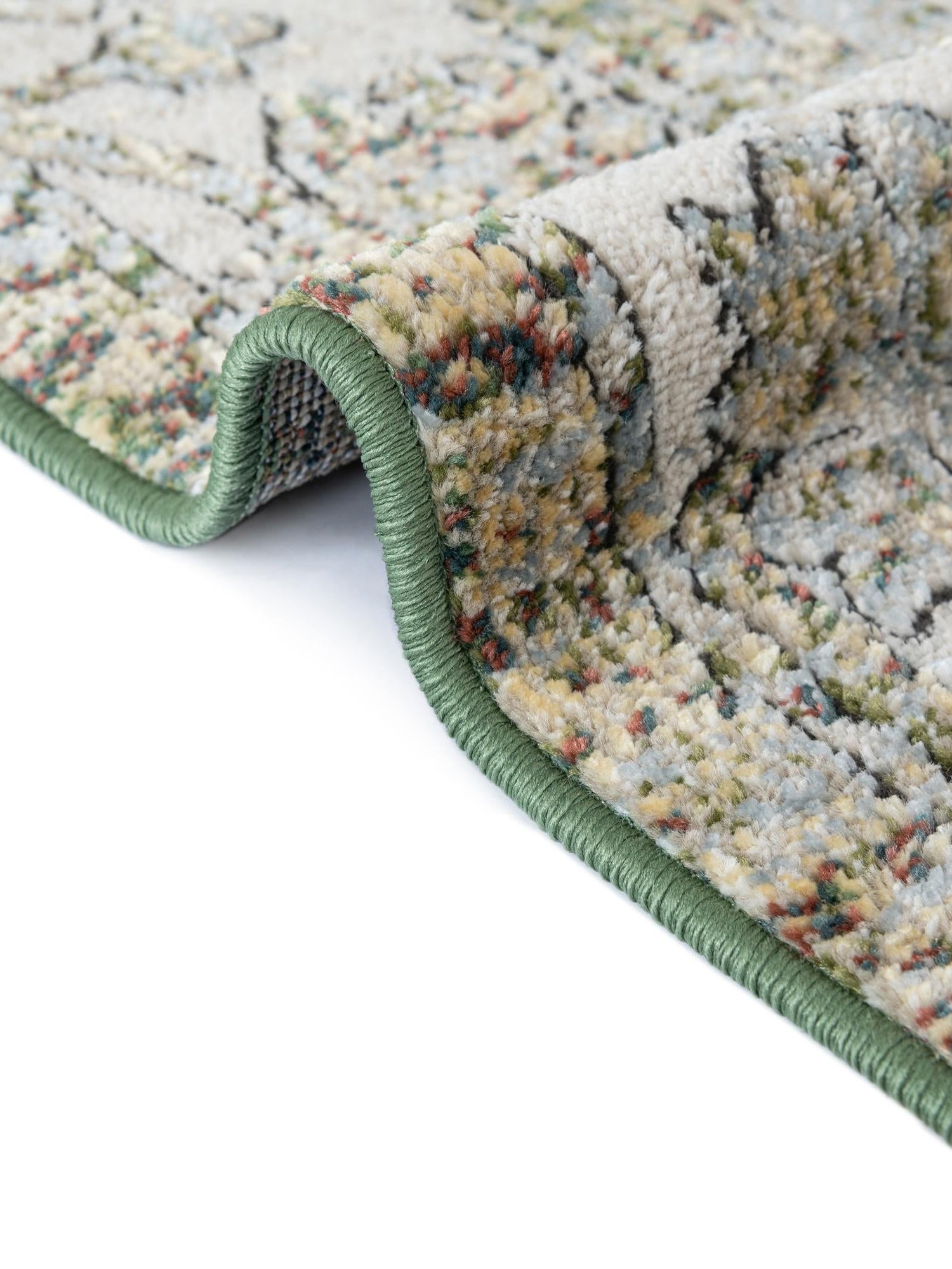 Green 10' x 13' 1 Isabella Rectangle Area Rug Polypropylene & Polyester Traditional Elegant Carpet for Living Rooms, Dining, Office, Dorms for Sale at Rug Engine