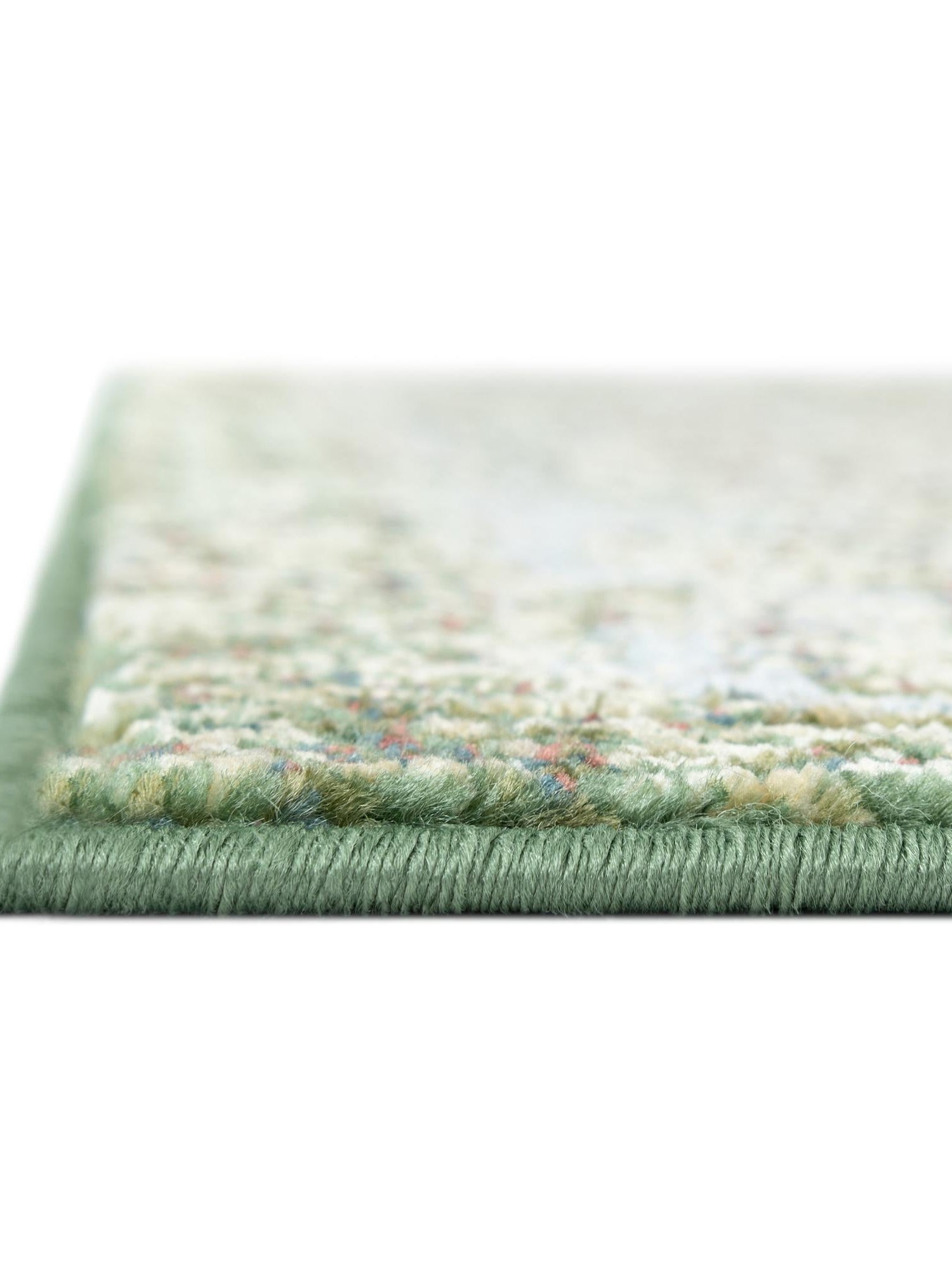 Green 5' 1 x 5' 1 Isabella Octagon Area Rug Polypropylene & Polyester Traditional Elegant Carpet for Living Rooms, Dining, Office, Dorms for Sale at Rug Engine