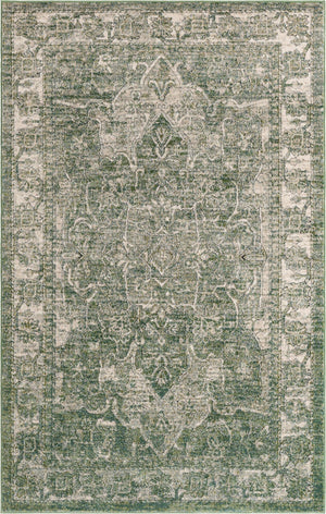 Green 1' 4 x 1' 4 Isabella Sample Area Rug Polypropylene & Polyester Traditional Elegant Carpet for Living Rooms, Dining, Office, Dorms for Sale at Rug Engine