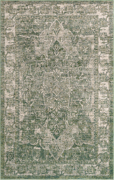 Green 1' 4 x 1' 4 Isabella Sample Area Rug Polypropylene & Polyester Traditional Elegant Carpet for Living Rooms, Dining, Office, Dorms for Sale at Rug Engine