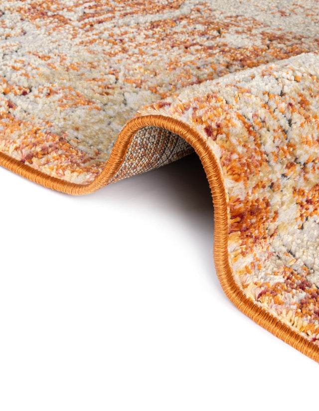 Rust Red 7' 10 x 10' Isabella Rectangle Area Rug Polypropylene & Polyester Traditional Elegant Carpet for Living Rooms, Dining, Office, Dorms for Sale at Rug Engine