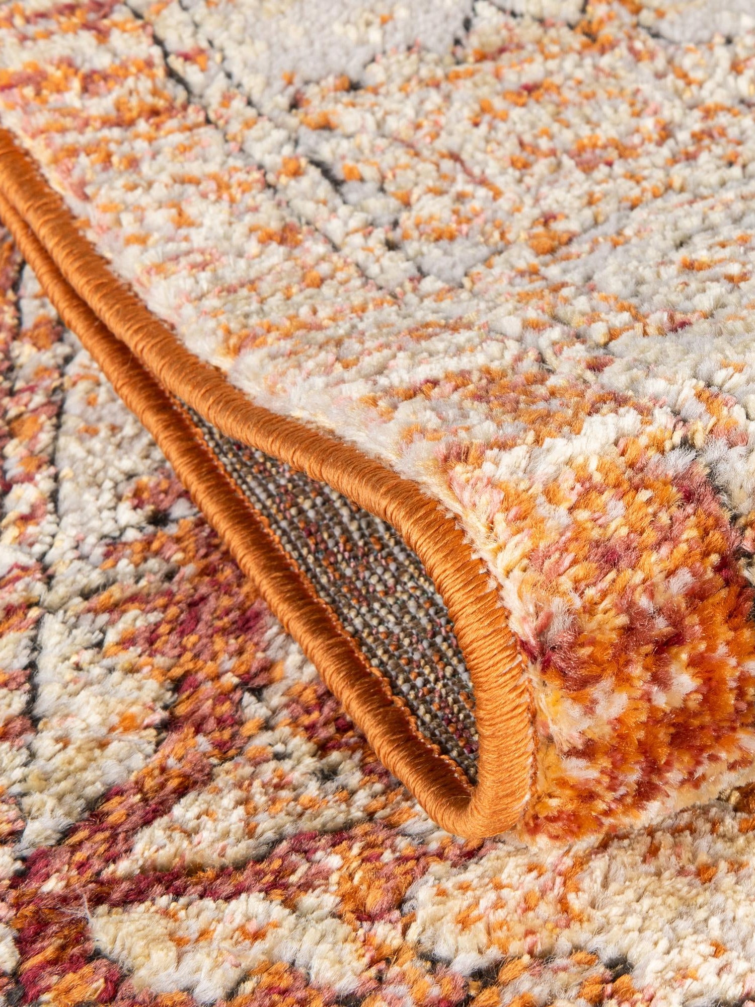 Rust Red 6' 1 x 6' 1 Isabella Square Area Rug Polypropylene & Polyester Traditional Elegant Carpet for Living Rooms, Dining, Office, Dorms for Sale at Rug Engine