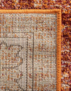Rust Red 2' 7 x 10' Isabella Runner Area Rug Polypropylene & Polyester Traditional Elegant Carpet for Living Rooms, Dining, Office, Dorms for Sale at Rug Engine