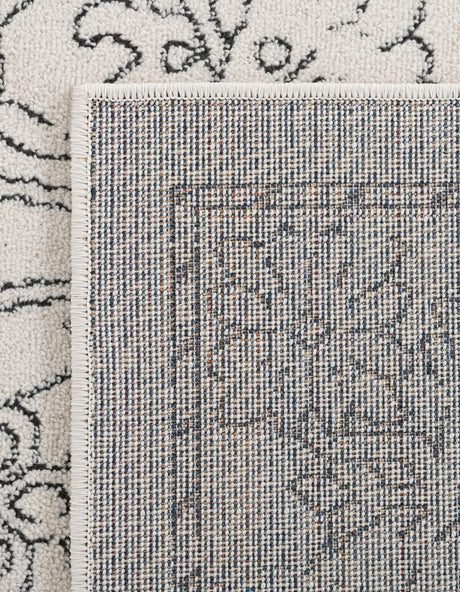 White 2' x 6' 1 Isabella Runner Area Rug Polypropylene & Polyester Traditional Elegant Carpet for Living Rooms, Dining, Office, Dorms for Sale at Rug Engine