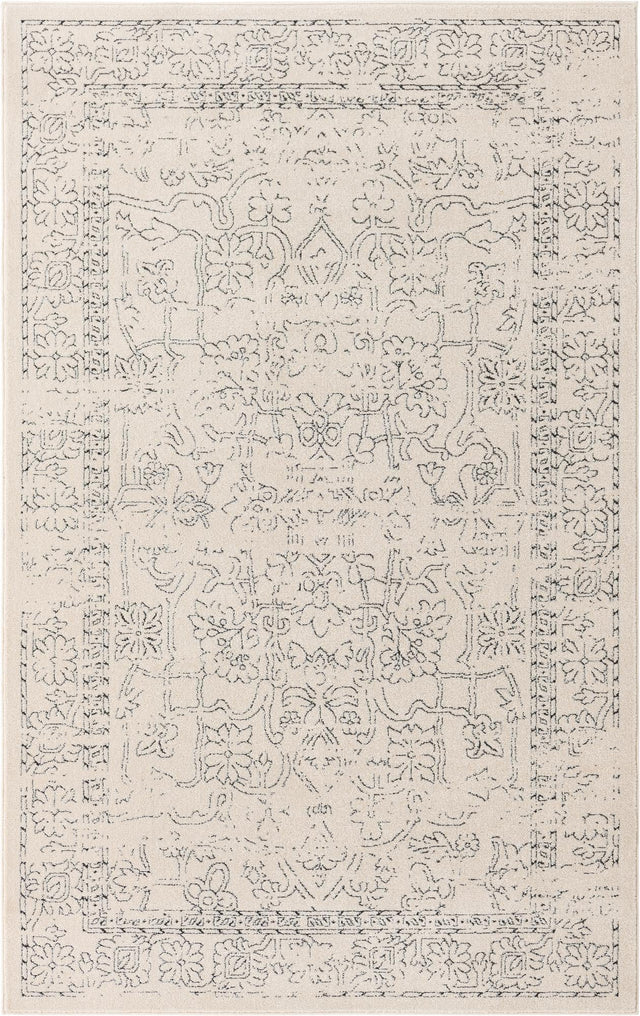 White 1' 4 x 1' 4 Isabella Sample Area Rug Polypropylene & Polyester Traditional Elegant Carpet for Living Rooms, Dining, Office, Dorms for Sale at Rug Engine
