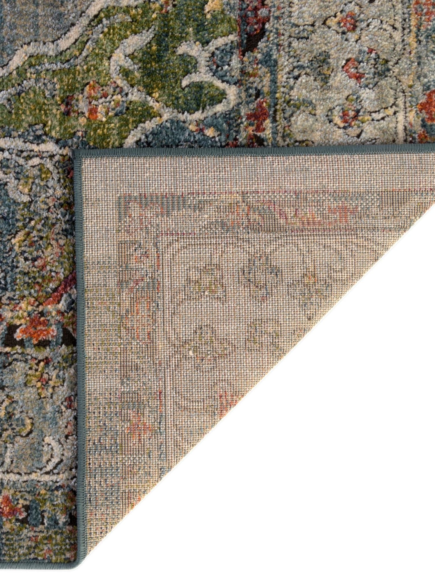 Blue 2' 7 x 10' Isabella Runner Area Rug Polypropylene & Polyester Traditional Elegant Carpet for Living Rooms, Dining, Office, Dorms for Sale at Rug Engine