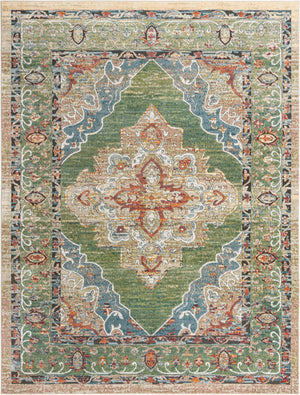 Green 9' x 12' Isabella Rectangle Rug