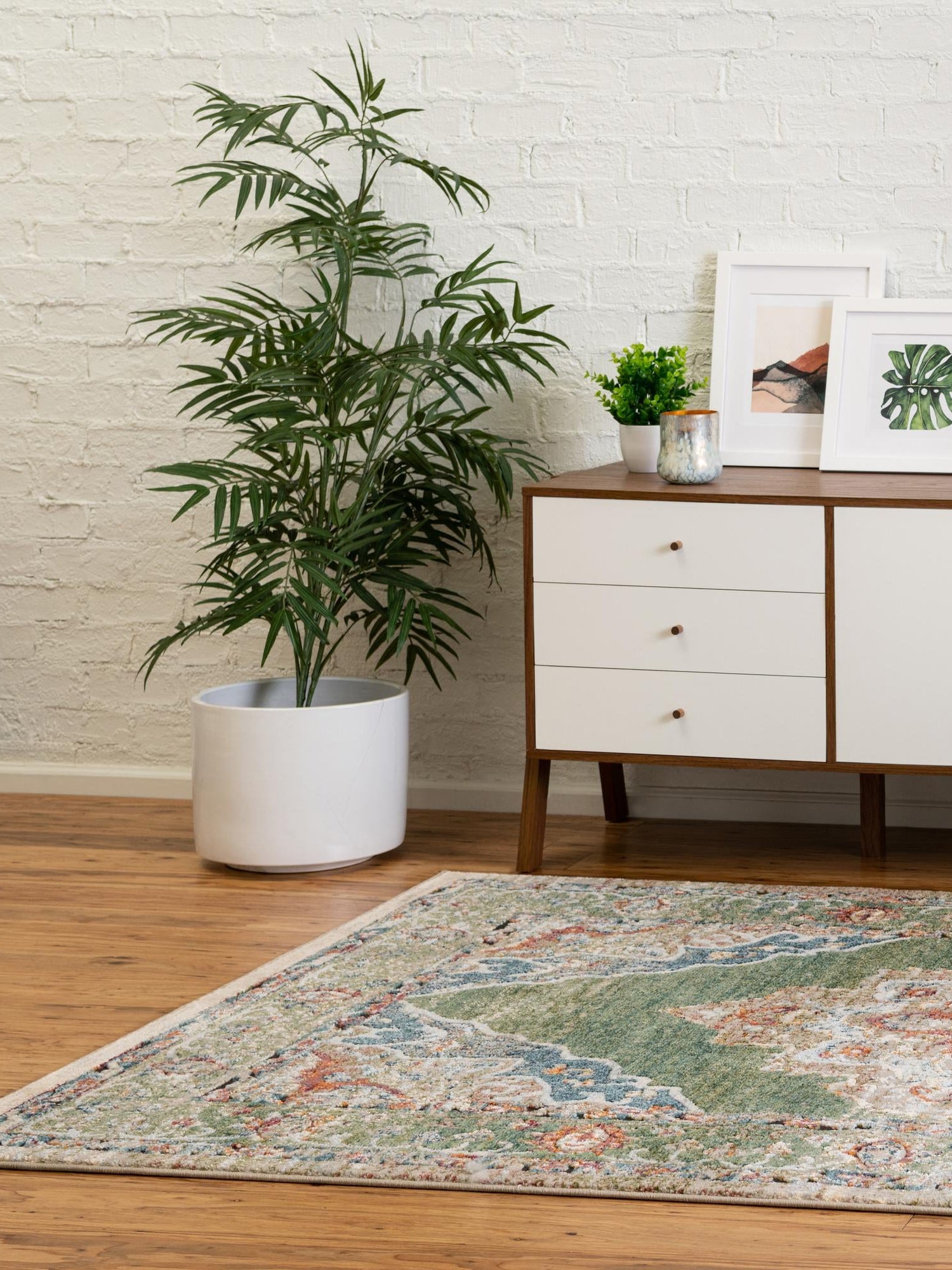 Green 9' x 12' Isabella Rectangle Area Rug Polypropylene & Polyester Traditional Elegant Carpet for Living Rooms, Dining, Office, Dorms for Sale at Rug Engine