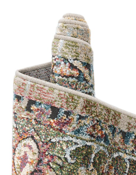 Green 10' x 10' Isabella Square Area Rug Polypropylene & Polyester Traditional Elegant Carpet for Living Rooms, Dining, Office, Dorms for Sale at Rug Engine