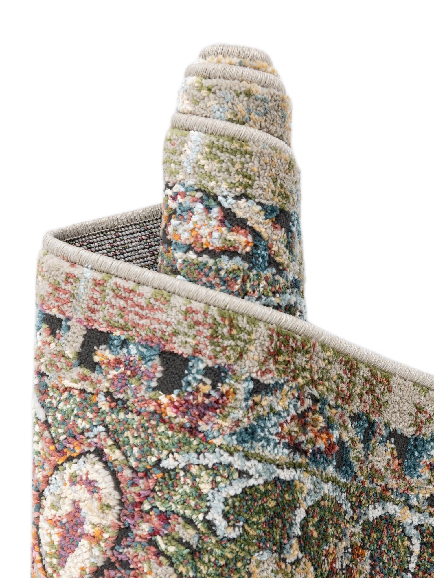 Green 2' x 6' 1 Isabella Runner Area Rug Polypropylene & Polyester Traditional Elegant Carpet for Living Rooms, Dining, Office, Dorms for Sale at Rug Engine