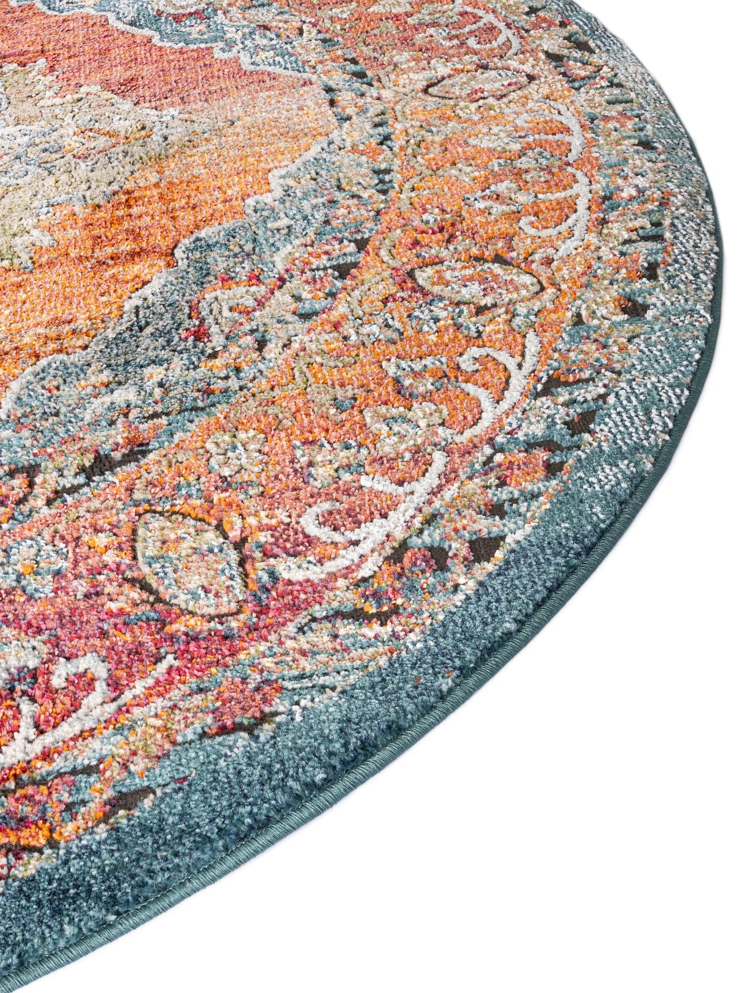 Rust Red 5' 1 x 8' Isabella Oval Area Rug Polypropylene & Polyester Traditional Elegant Carpet for Living Rooms, Dining, Office, Dorms for Sale at Rug Engine