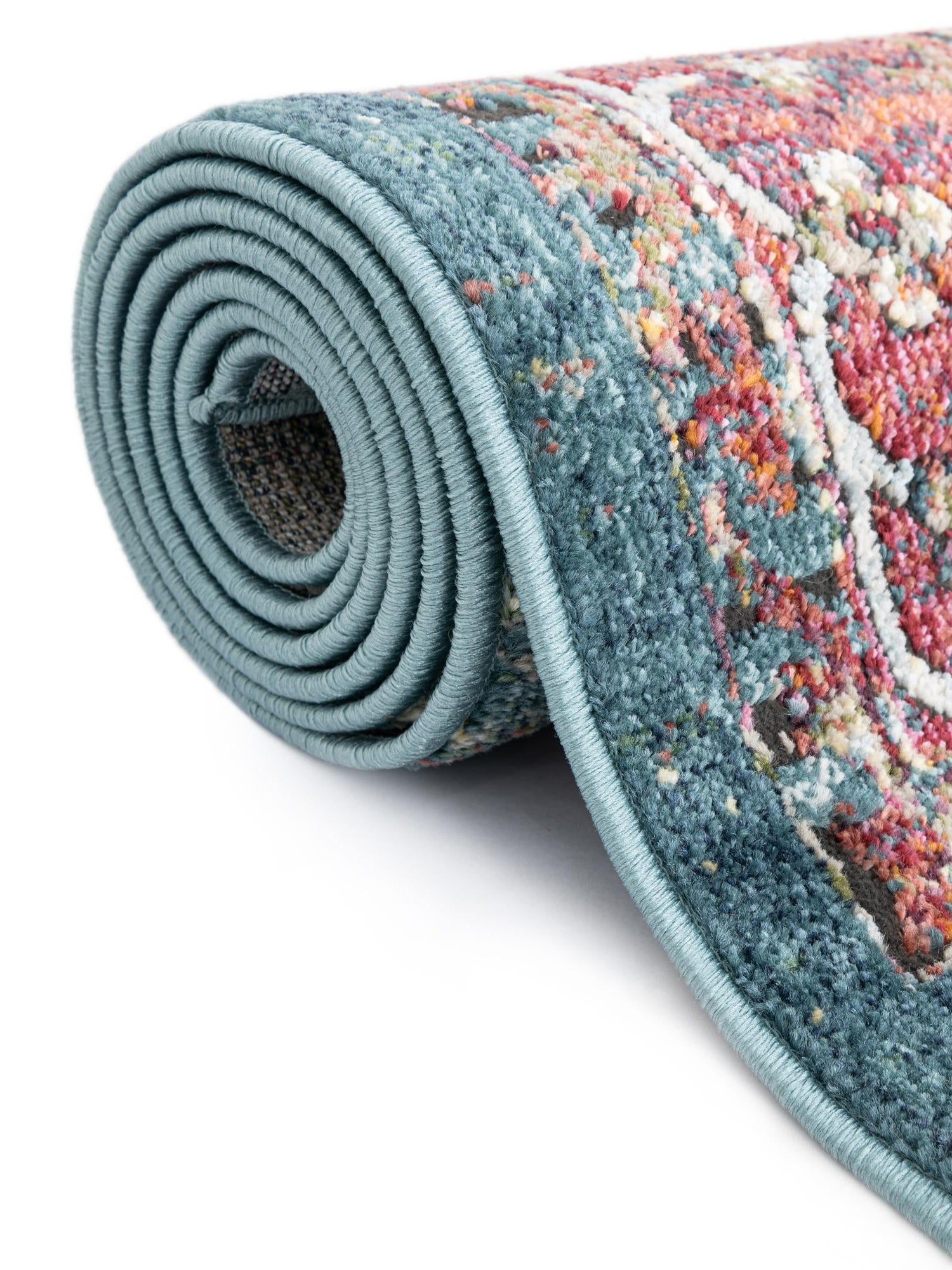 Rust Red 5' 1 x 8' Isabella Oval Area Rug Polypropylene & Polyester Traditional Elegant Carpet for Living Rooms, Dining, Office, Dorms for Sale at Rug Engine