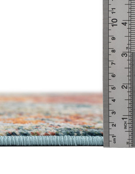 Rust Red 7' 10 x 7' 10 Isabella Octagon Area Rug Polypropylene & Polyester Traditional Elegant Carpet for Living Rooms, Dining, Office, Dorms for Sale at Rug Engine
