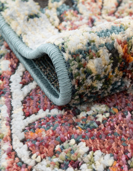 Rust Red 5' 1 x 5' 1 Isabella Octagon Area Rug Polypropylene & Polyester Traditional Elegant Carpet for Living Rooms, Dining, Office, Dorms for Sale at Rug Engine