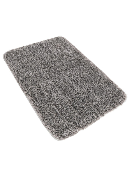 Pewter Gray 1' 8 x 2' 7 Bano Luxe Bath Mat Soft & Plush Water Absorbing Accent Area Rug for Sale at Rug Engine
