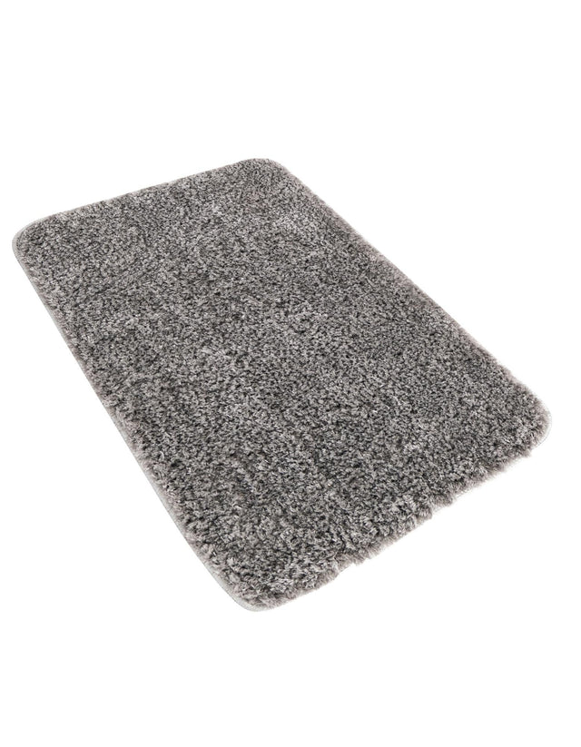 Pewter Gray 2' x 3' Bano Luxe Bath Mat Rectangle Rug