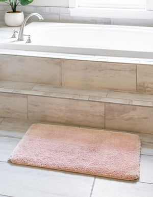 Cotton Candy Pink 2' x 3' Bano Luxe Bath Mat Rectangle Rug