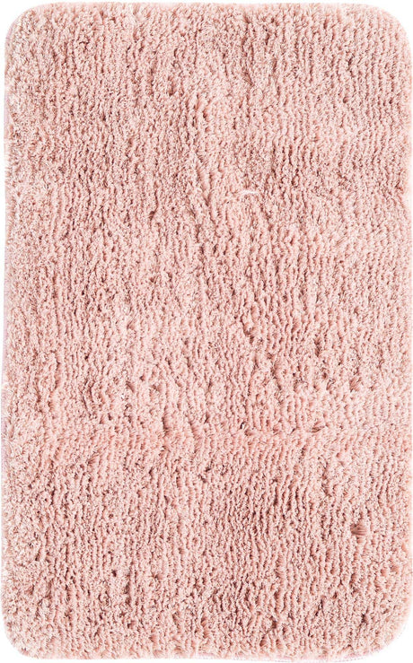 Cotton Candy Pink 2' x 3' Bano Luxe Bath Mat Rectangle Rug