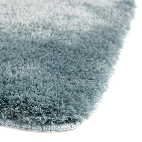Dusty Blue 1' 8 x 2' 7 Bano Luxe Bath Mat Soft & Plush Water Absorbing Accent Area Rug for Sale at Rug Engine