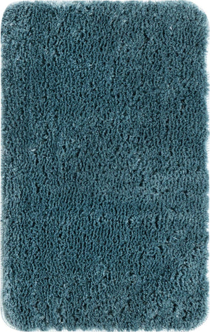 Dusty Blue 2' x 3' Bano Luxe Bath Mat Rectangle Rug