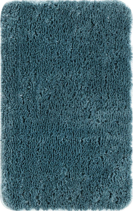 Dusty Blue 2' x 3' Bano Luxe Bath Mat Rectangle Rug