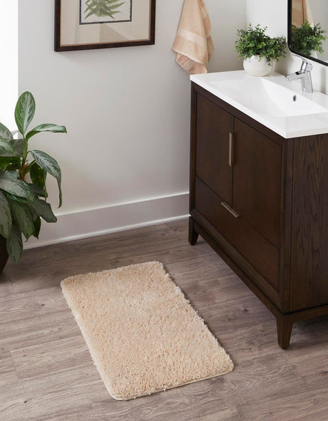 Oat 2' x 3' Bano Luxe Bath Mat Rectangle Rug