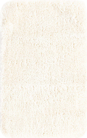 Porcelain White 2' x 3' Bano Luxe Bath Mat Rectangle Rug