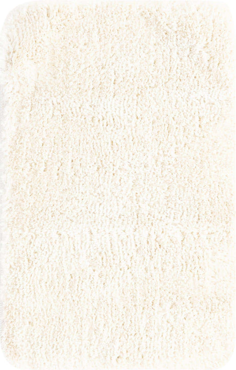 Porcelain White 2' x 3' Bano Luxe Bath Mat Rectangle Rug