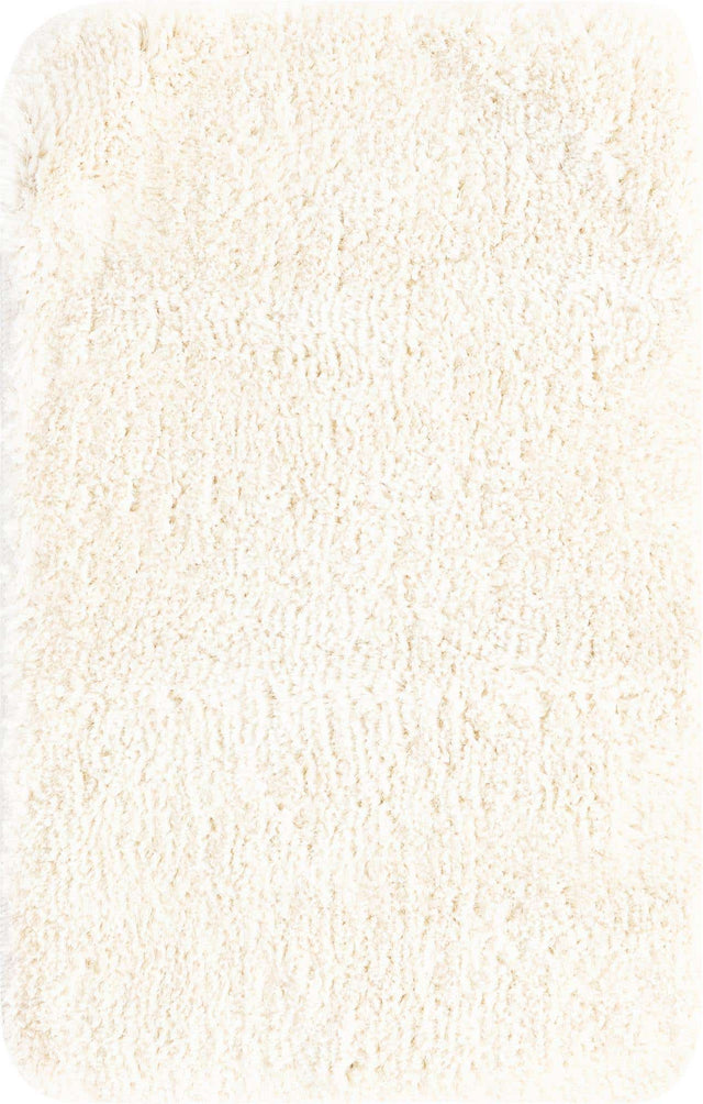 Porcelain White 2' x 3' Bano Luxe Bath Mat Rectangle Rug