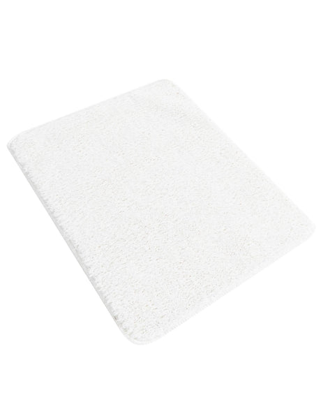 Snow White 1' 8 x 2' 7 Bano Everyday Bath Mat Soft & Plush Water Absorbing Accent Area Rug for Sale at Rug Engine