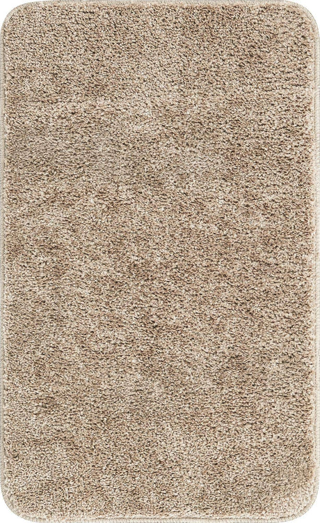 Taupe 2' x 3' Bano Everyday Bath Mat Rectangle Rug