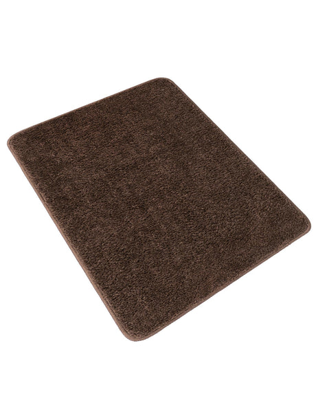 Mocha Brown 1' 8 x 2' 7 Bano Everyday Bath Mat Soft & Plush Water Absorbing Accent Area Rug for Sale at Rug Engine