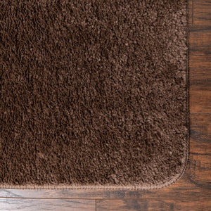 Mocha Brown 2' x 3' Bano Everyday Bath Mat Rectangle Rug