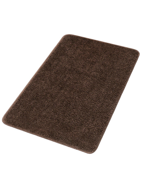 Mocha Brown 1' 8 x 2' 7 Bano Everyday Bath Mat Soft & Plush Water Absorbing Accent Area Rug for Sale at Rug Engine