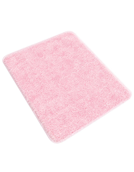 Baby Pink 1' 8 x 2' 7 Bano Everyday Bath Mat Soft & Plush Water Absorbing Accent Area Rug for Sale at Rug Engine