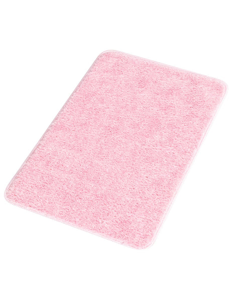 Baby Pink 1' 8 x 2' 7 Bano Everyday Bath Mat Soft & Plush Water Absorbing Accent Area Rug for Sale at Rug Engine