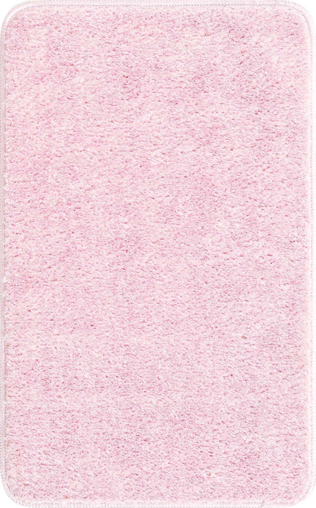 Baby Pink 2' x 3' Bano Everyday Bath Mat Rectangle Rug