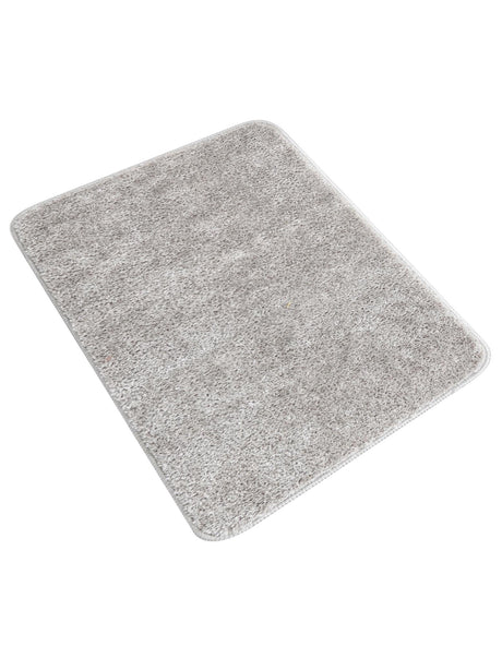 Silver 1' 8 x 2' 7 Bano Everyday Bath Mat Soft & Plush Water Absorbing Accent Area Rug for Sale at Rug Engine